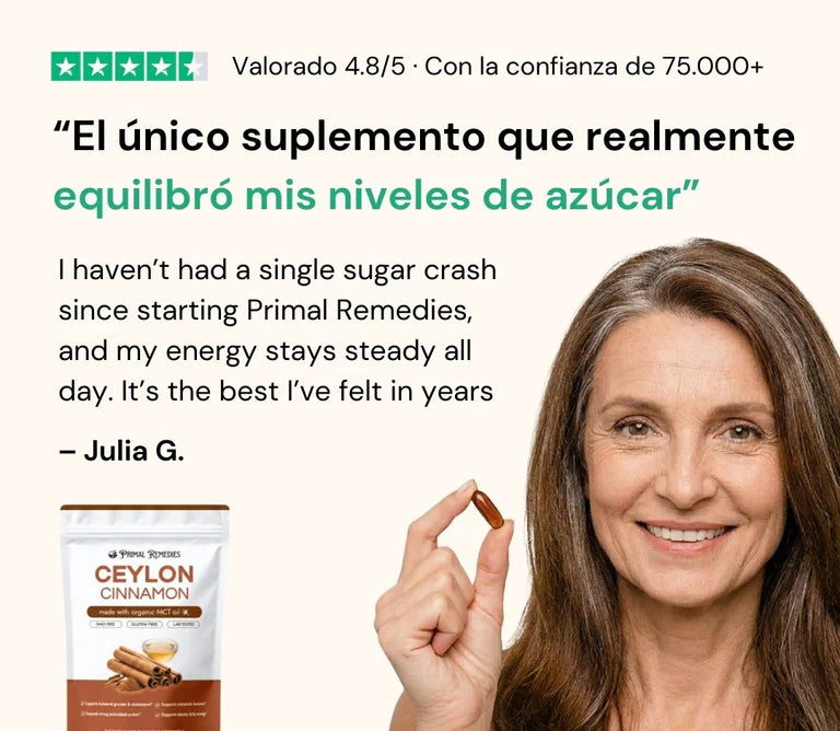 Canela de Ceilán – equivalente a 7.200 mg (con Aceite MCT)